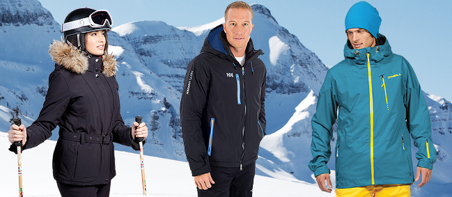 Ski wear from Poivre Blanc, Helly Hansen and O'Neill